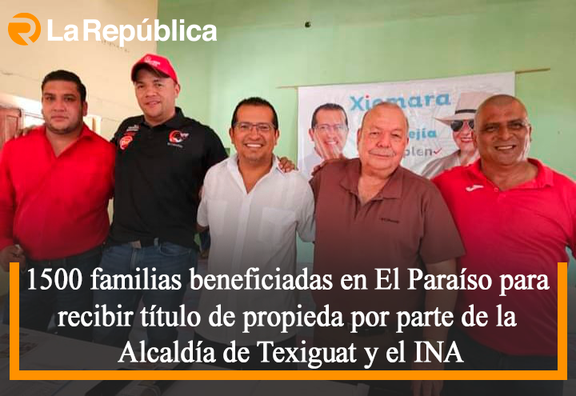 1500 familias beneficiadas en El Paraíso para recibir título de propieda por parte de la Alcaldía de Texiguat y el INA - Cover Image